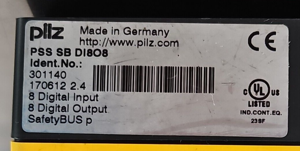 Pilz PSS SB DI808 Digital Input/output Module.       (BIN4.4.4)