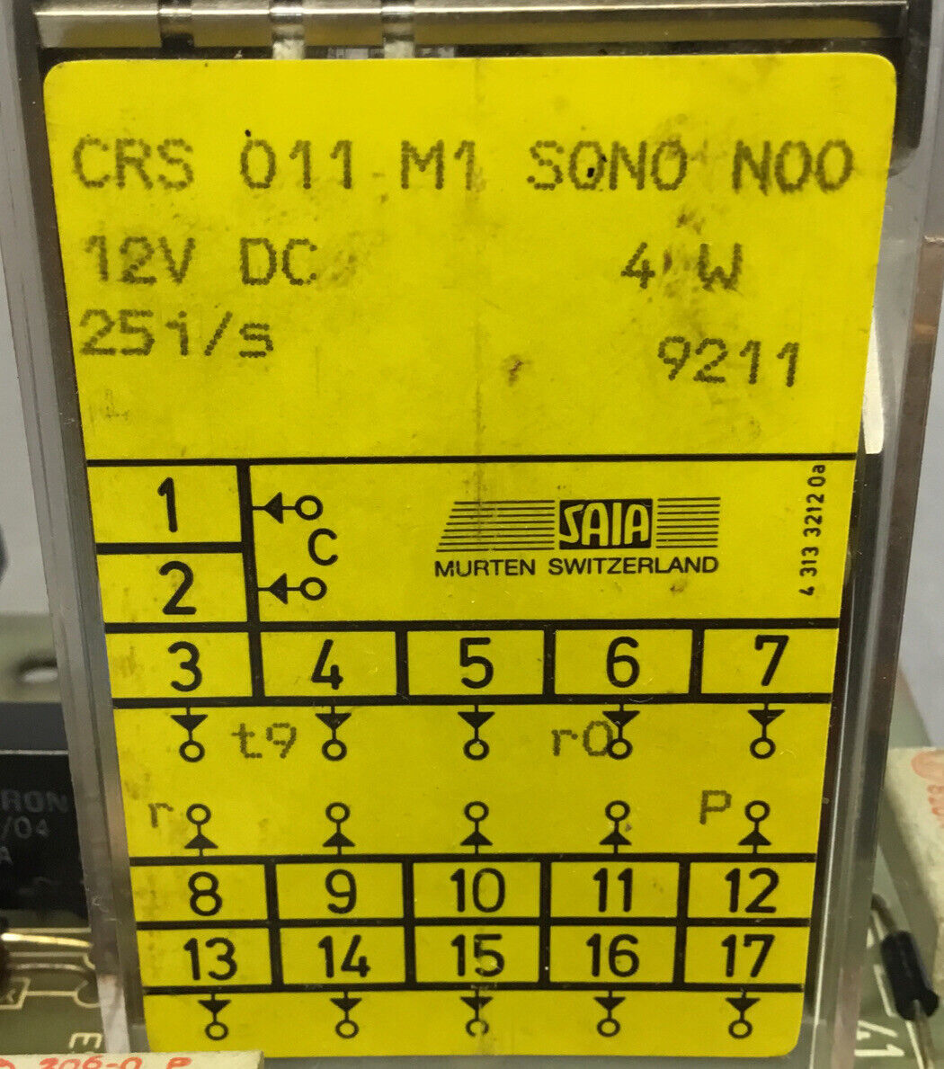 SAIA CRS 011 M1 S0N0 N00 Counter Board, 12VDC, 25 i/s                      5D-31