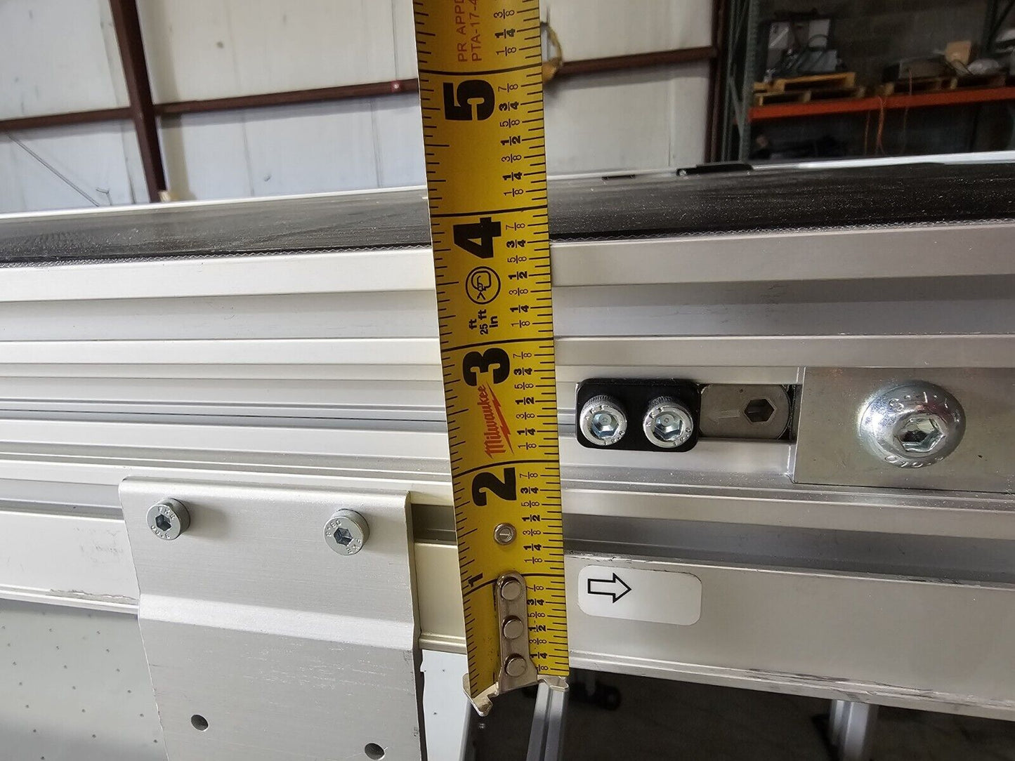 DORNER 8ft x 42in Conveyor Table with Stand 3200 Series (Model# 75046006)