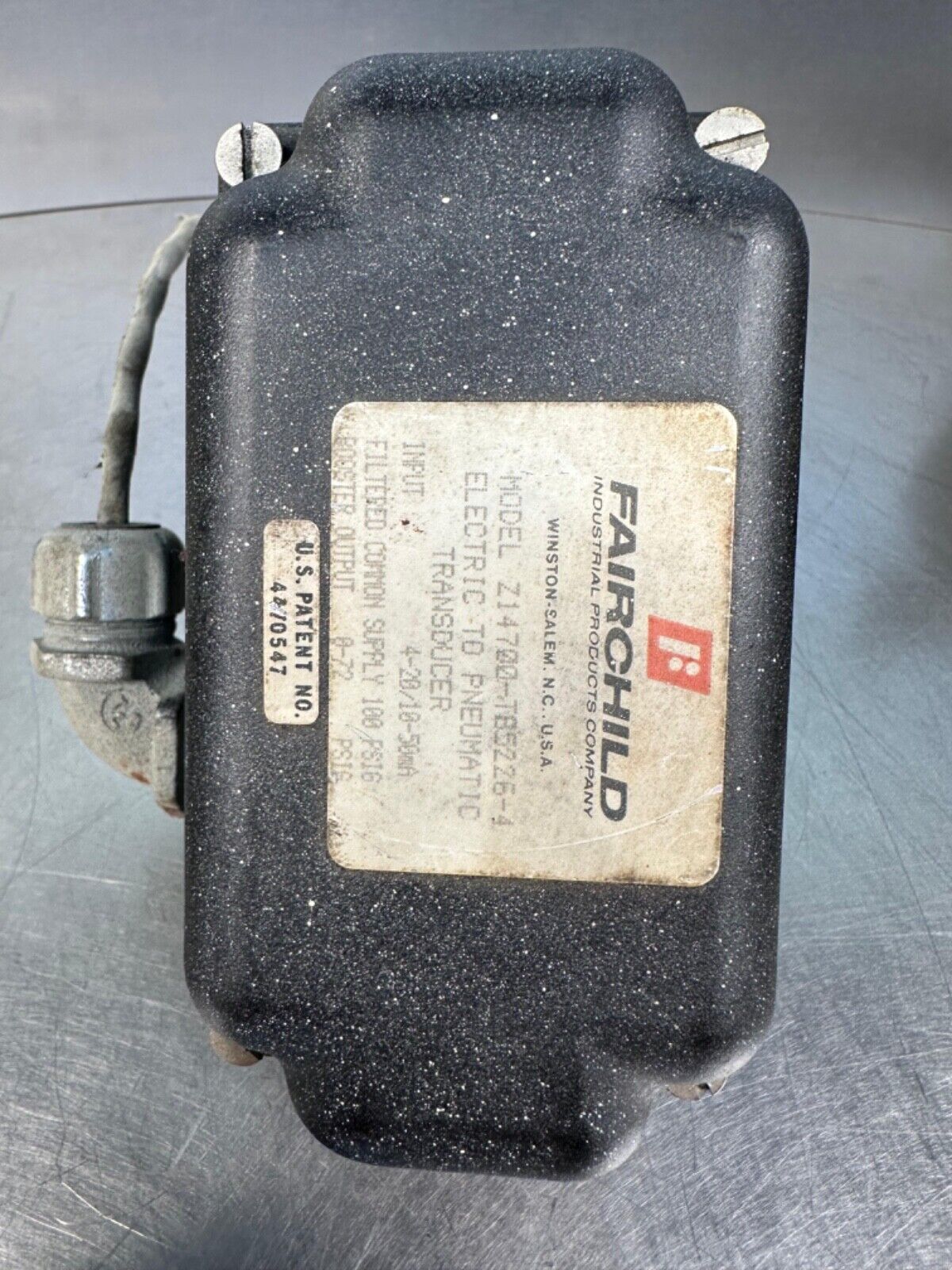 Fairchild  Z14700 / Z14700-T85226-4 Pneumatic Transducer (4b-30)