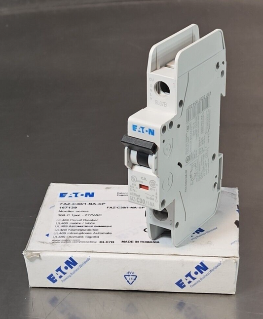 Eaton FAZ-C30/1-NA-SP Miniature Circuit Breaker Moeller  277VAC 30A (BIN3.4.5)