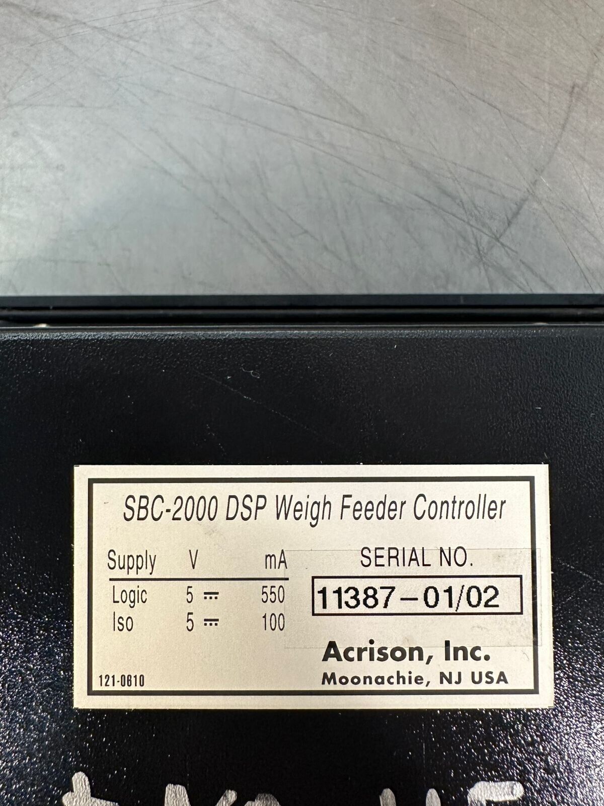 Acrison SBC-2000 DSP Weigh Feeder Controler SBC2000DSP (1C-36)