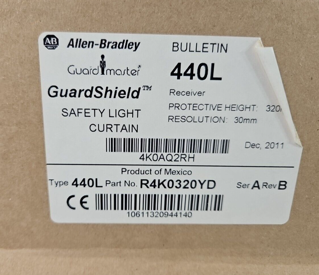 Allen Bradley RAK0320YD Ser A Rev B GuardShield  Safety Light Curtain    loc6E14