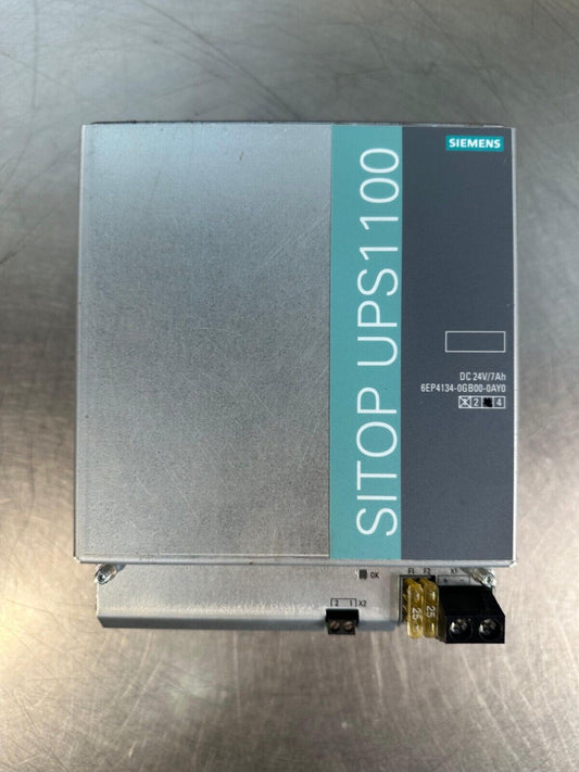 Siemens 6EP4134-0GB00-0AY0 SITOP UPS1100 Battery Module. DC 24V  (1F-37)
