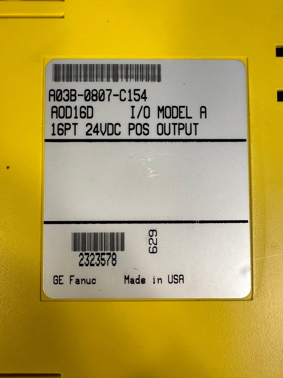 Fanuc AOD16D  A03B-0807-C154  Output Module Ship                 (3D-35)