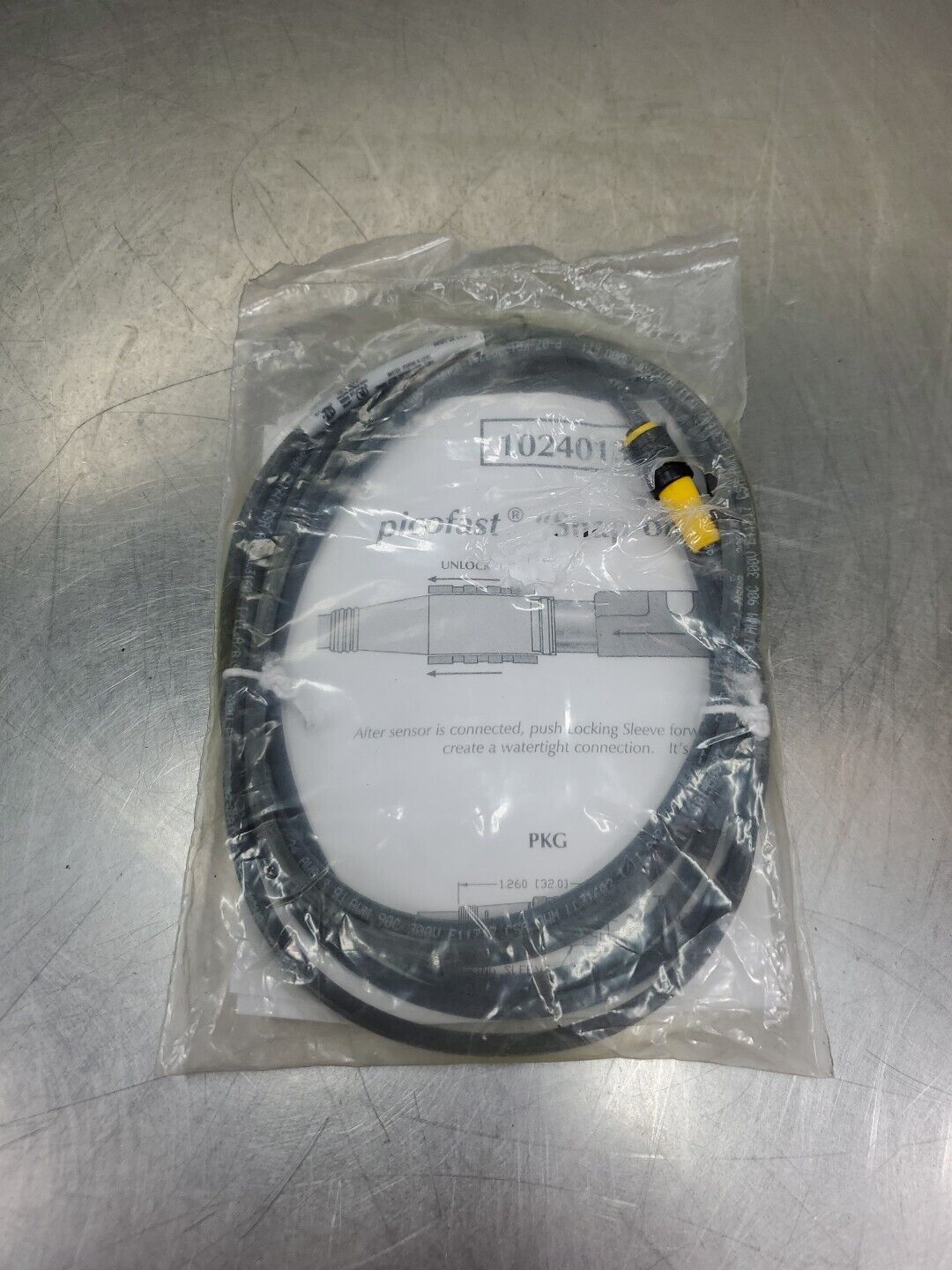 TURCK PKG 3Z-2/S90 picofast PLC Cable, ID#U0065.                         5D-35/6