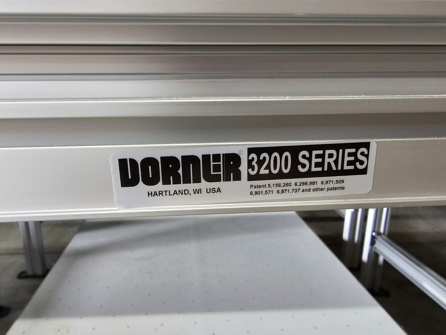 DORNER 8ft x 42in Conveyor Table with Stand 3200 Series (Model# 75046006)