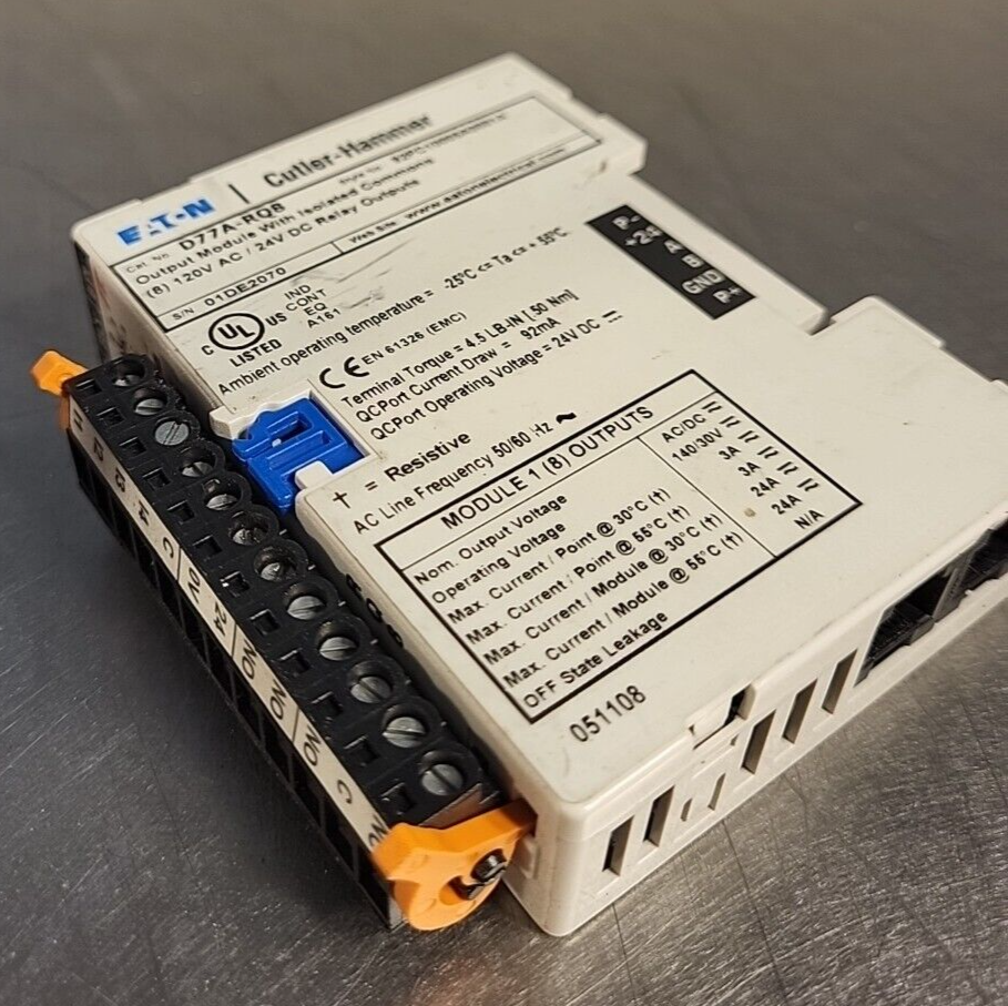 Eaton/Cutler-Hammer  D77A-RQ8 Output Module (BIN 3.5.1)