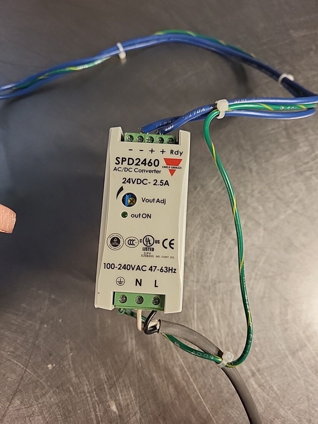 Carlo Gavazzi  SPD2460 Power Supply 100/240VAC 24VDC (BIN 3.5.1)