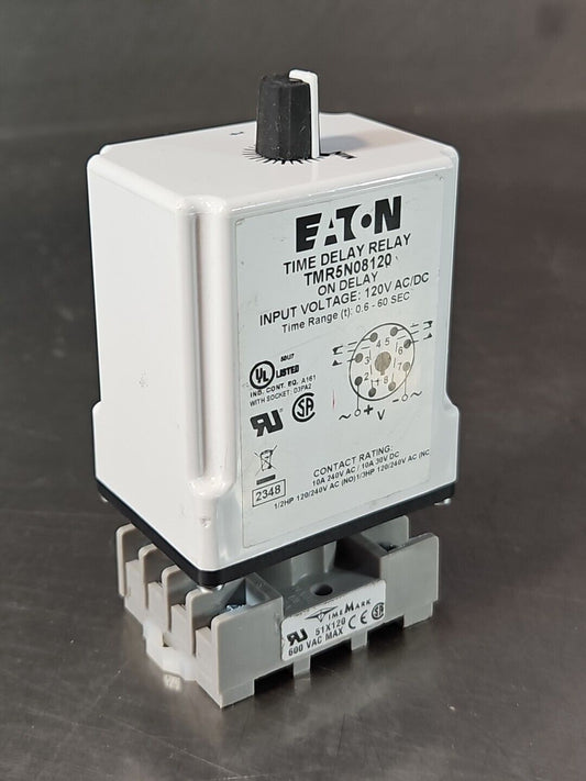 Eaton TMR5N08120 / 51X120 (Time Mark) Time Delay Relay  120AC/DC        (BIN412)