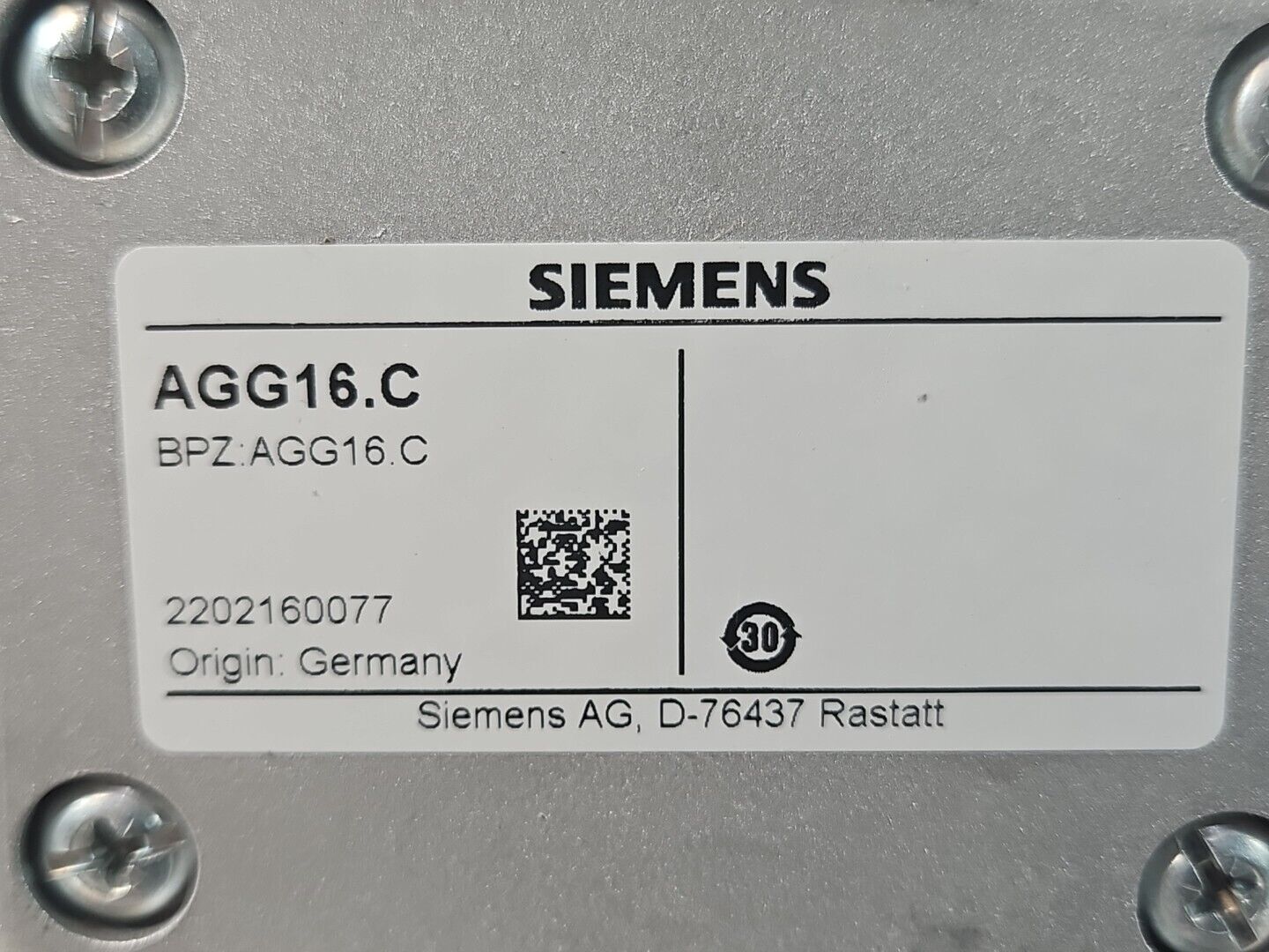 Siemens AGG16.C flame detector seat                                      loc4D14