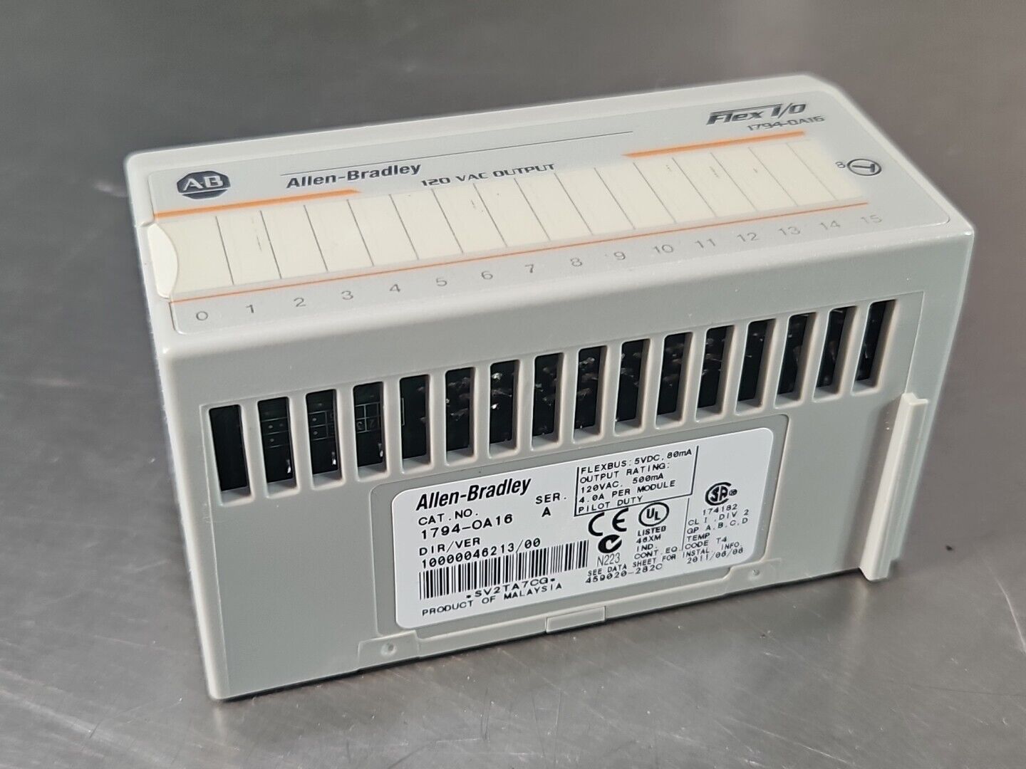 Allen Bradley 1794-OA16 Ser A Flex I/o Output Module                     loc3E36