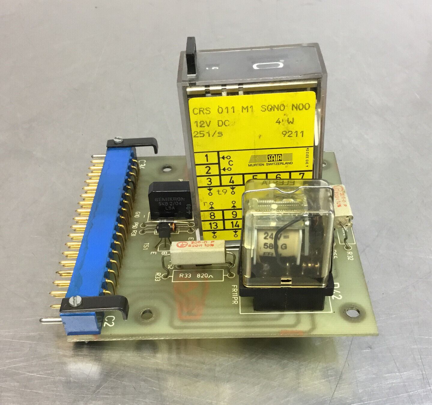 SAIA CRS 011 M1 S0N0 N00 Counter Board, 12VDC, 25 i/s                      5D-31