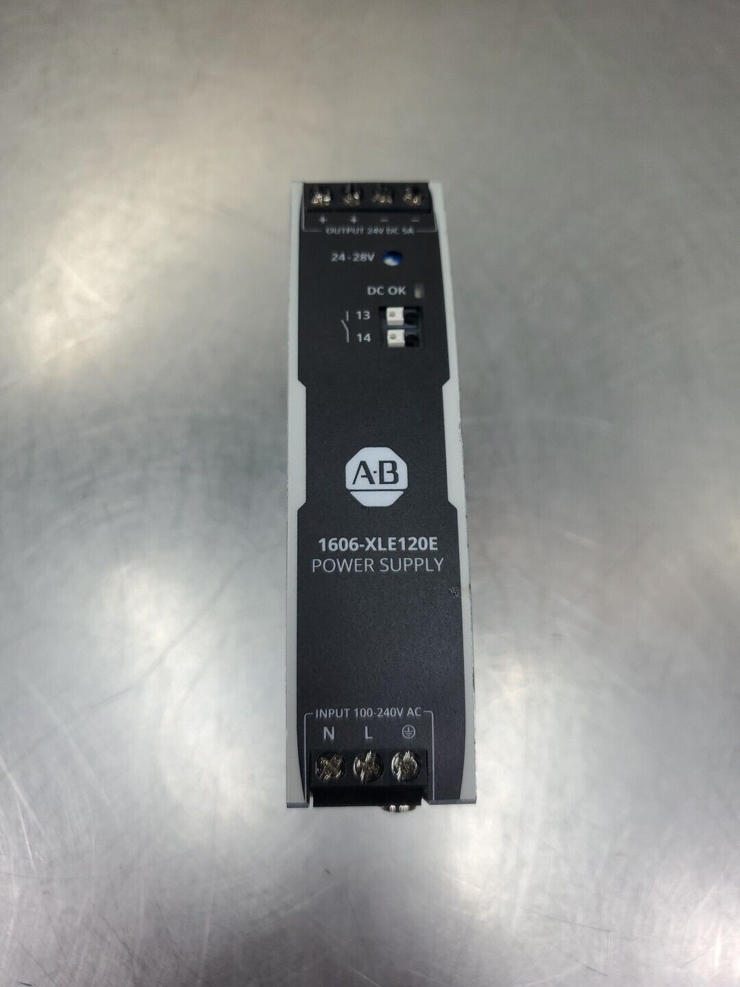 Allen-Bradley 1606-XLE120E Ser B Power Supply, 120W 24VDC 5A.              4B-12