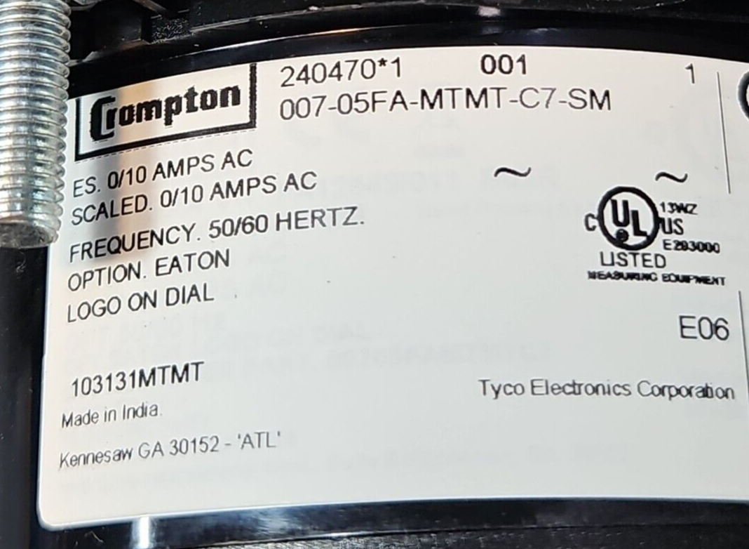 Crompton 007-05FA-MTMT-C7-SM  Panel Gauge                               (BIN424)