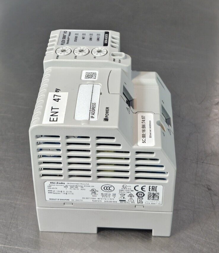 Allen Bradley 5094-AENTR Ser A Flex 5000 Ethernet Adapter                loc4C22