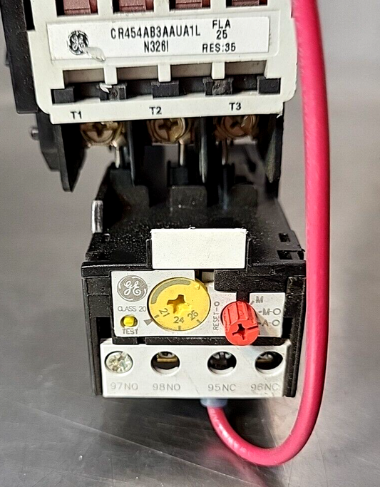 GE General Electric RT12UThermal Overload Relay 21-26 A + CR454AB3AAUA1L(BIN3.5)