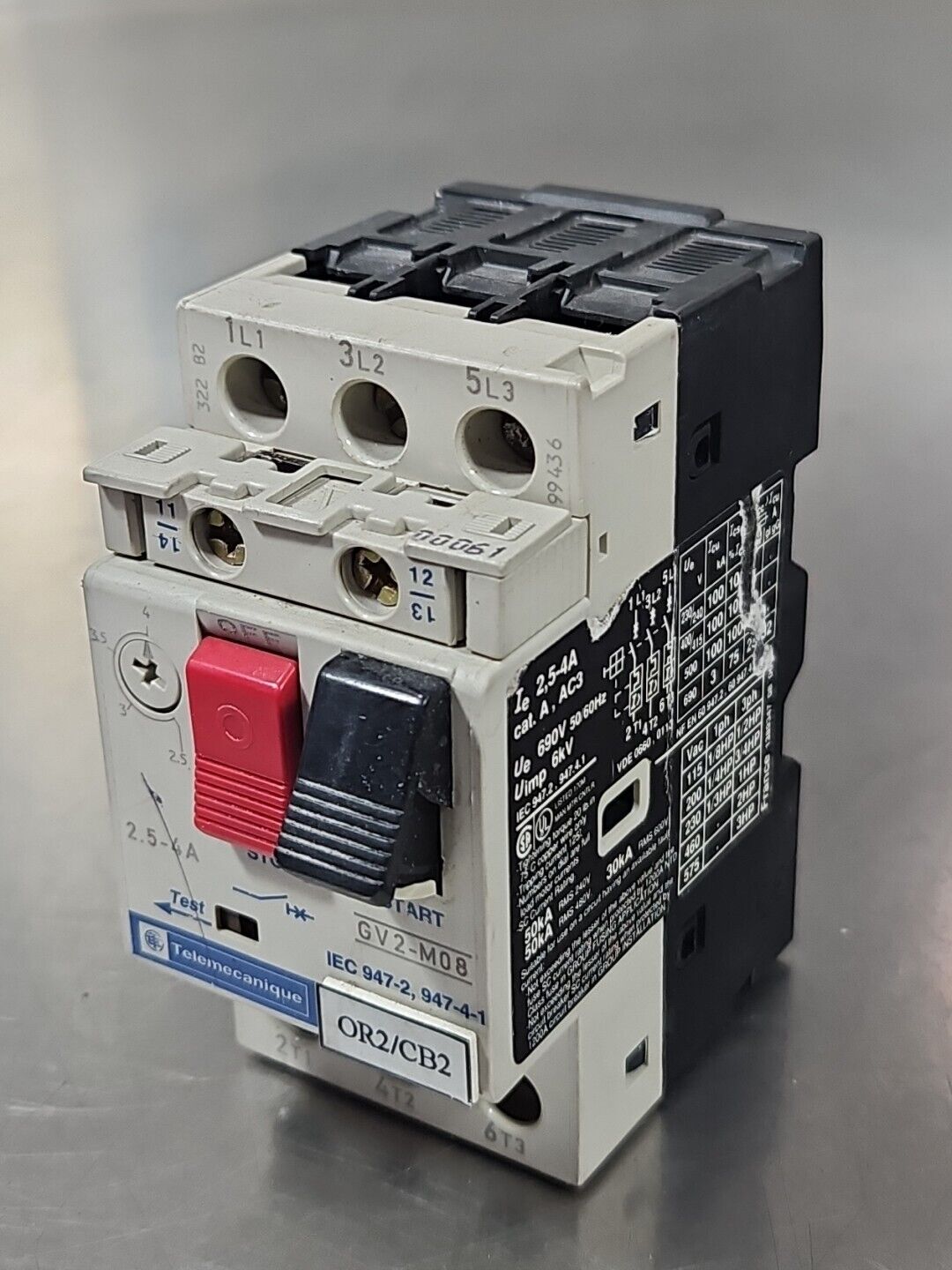 Telemecanique GV2-M08 Motor Circuit Breaker                              loc4D11