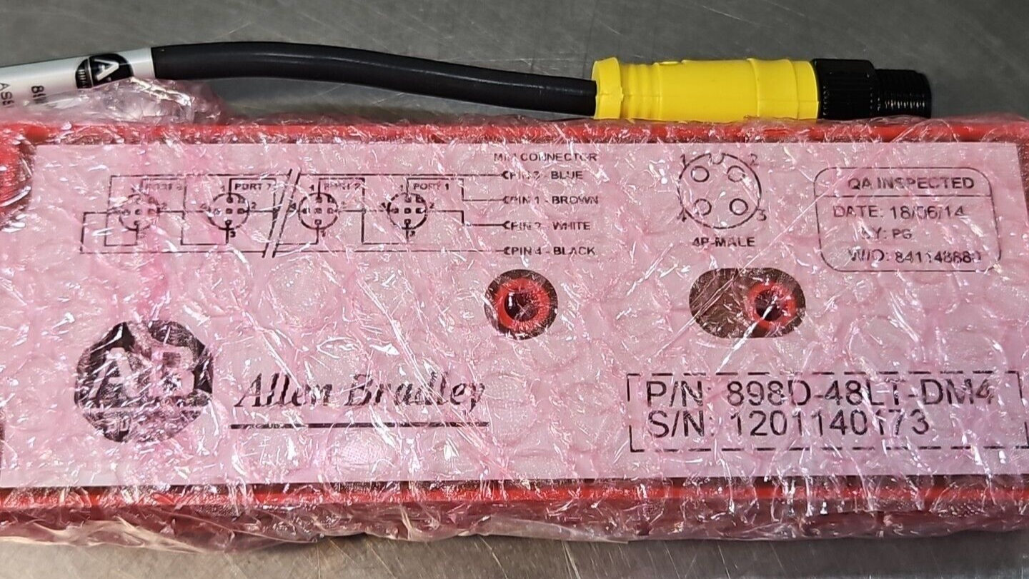 Allen-Bradley 898D-48LT-DM4 Safety Wired Distribution Block              loc3E29