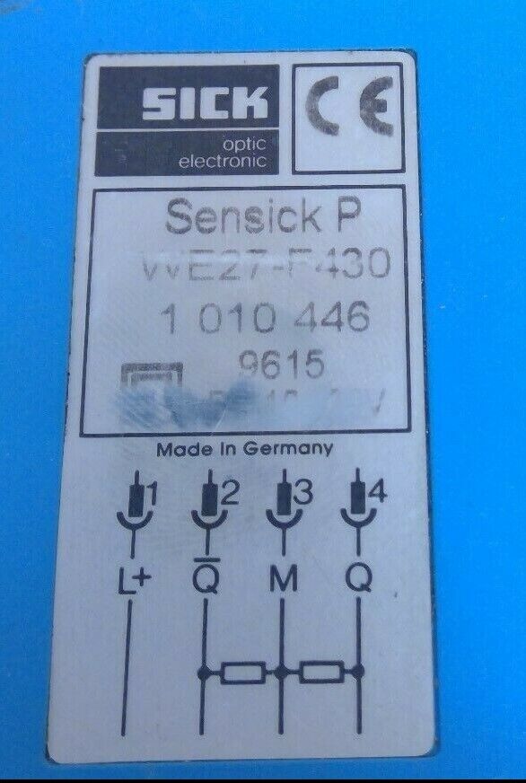 SICK Senseick P WE27-F430 ( 1 010 446 ) Photoelectric Sensor                5D-1