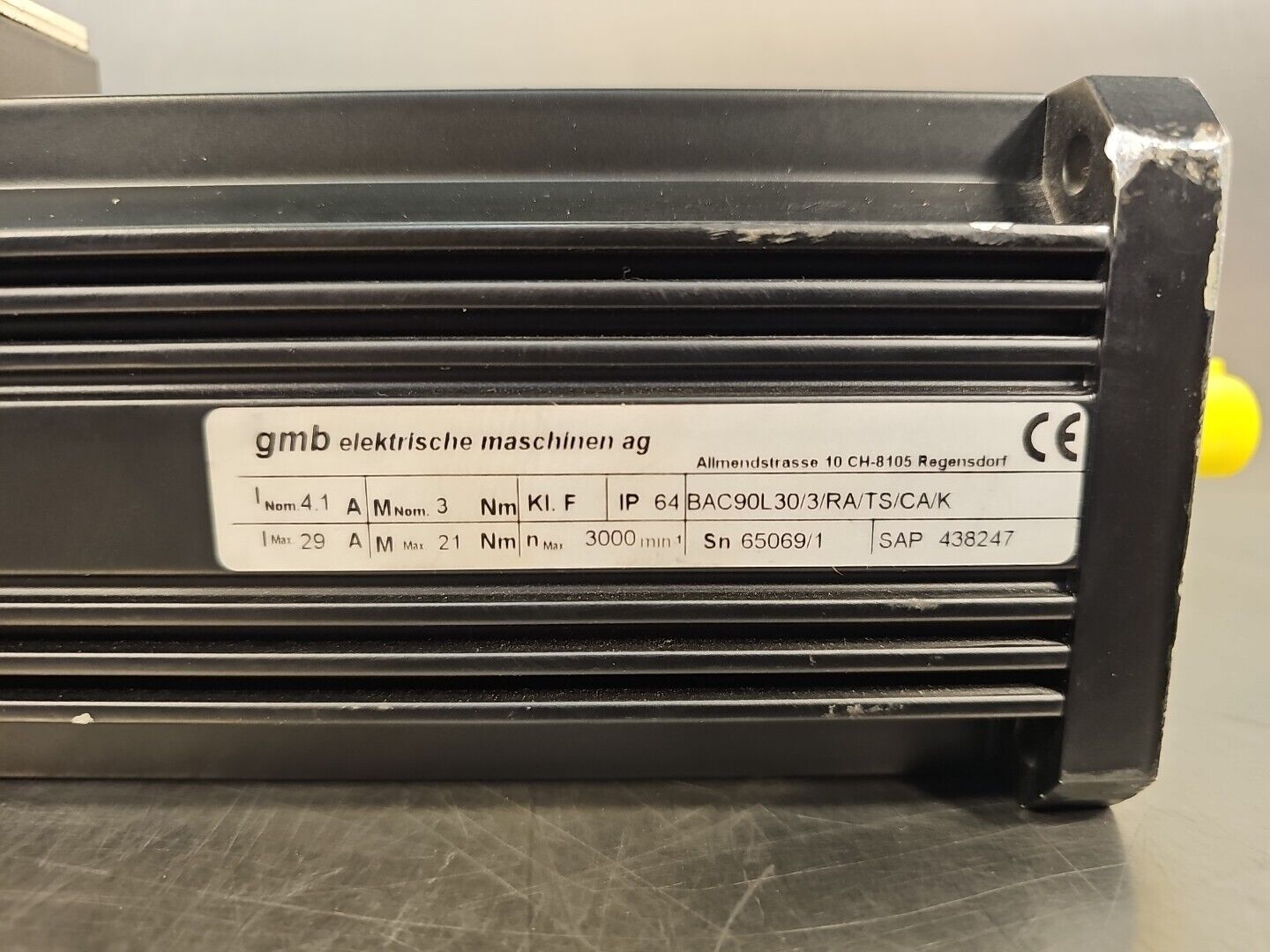 GMB Elektricshe Maschinen BAC90L30-3-RA-TS-CA-K Refurbished Loc1F