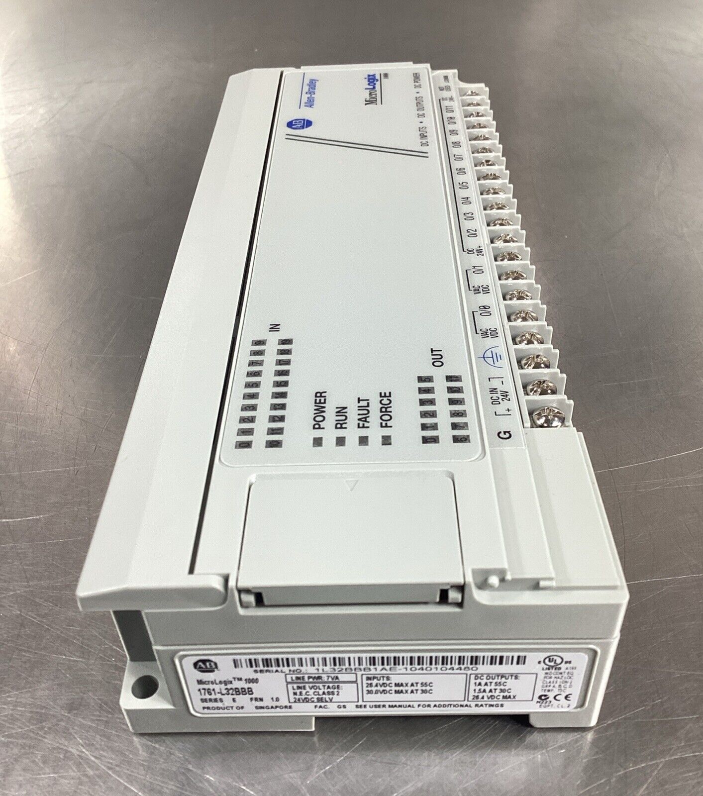 Allen Bradley  1761-L32BBB/E  MicroLogix 1000 Controller Unit         3C-35