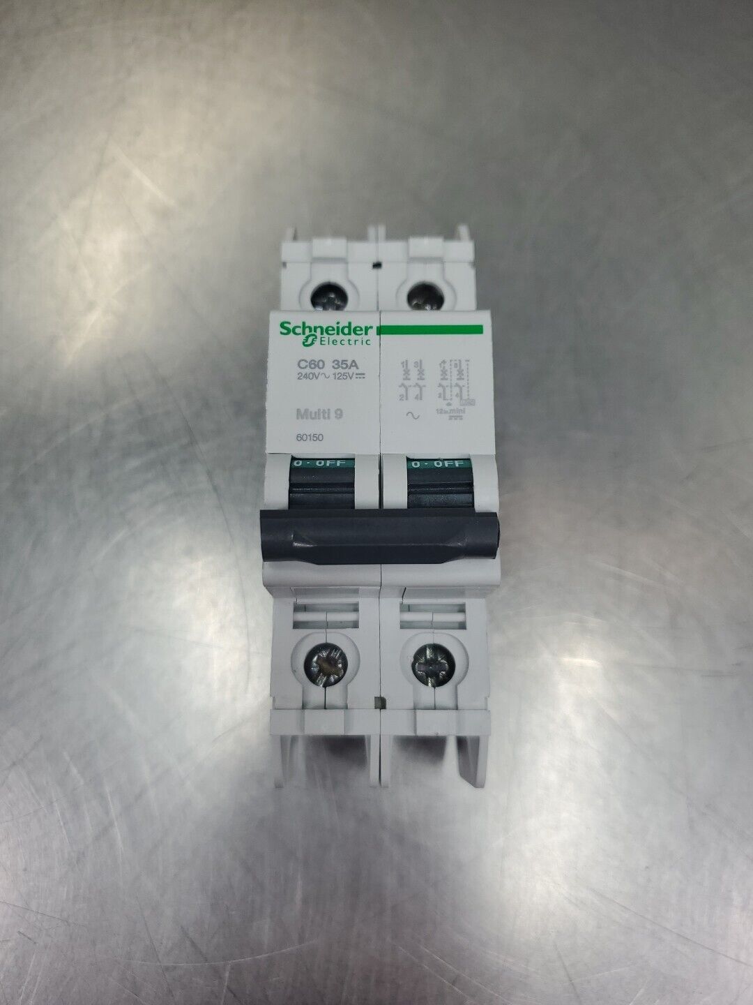 Schneider Electric 60150 (C60 35A) Multi 9 Circuit Breaker, AC/DC.       4A-33/1