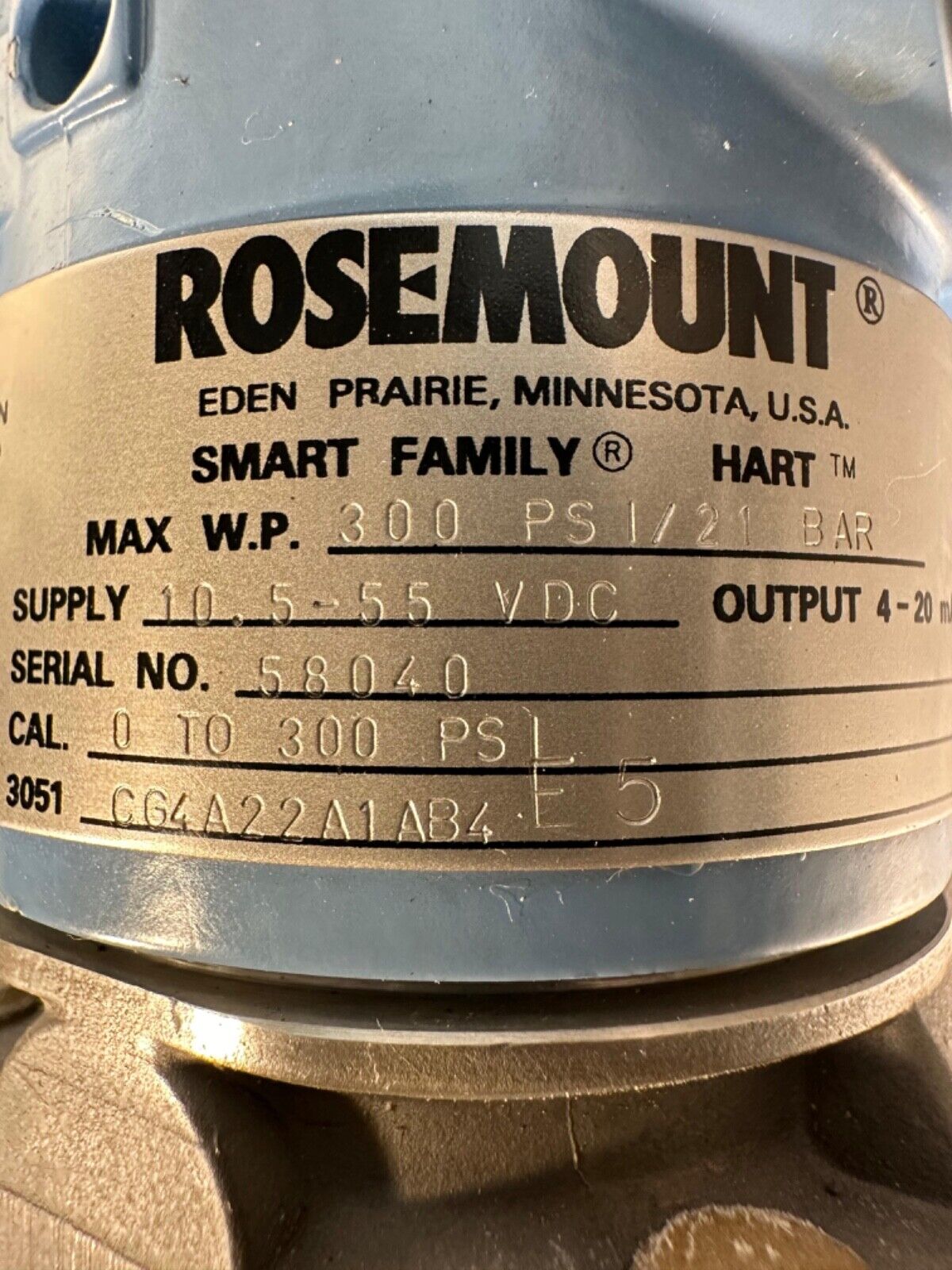 Rosemount 3051CG4A22A1AB4E5 Press Transmitter  3051-CG4A22A1AB4E5 (6D-3)