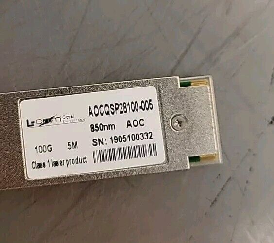 Active Optical Cable QSFP28 100Gbps, 5M MSA Compat/AOCQP28100-005 (BIN461)