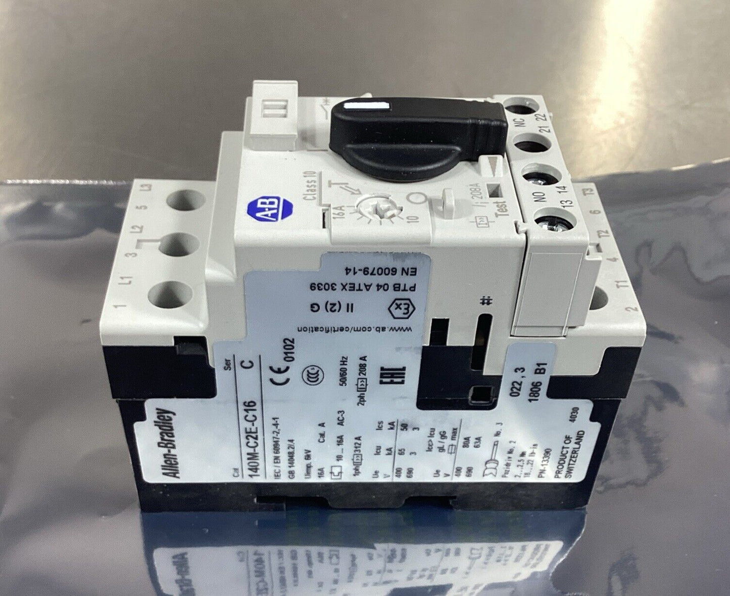 Allen Bradley  140M-C2E-C16 /C  Circuit Breaker  + 140M-C-AFA11 /A      4B-38