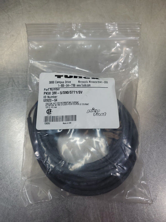 TURCK PKW 3M-5/S90/S771/SV (U0920-64) PicoFast PLC Cable.                5A-12/1