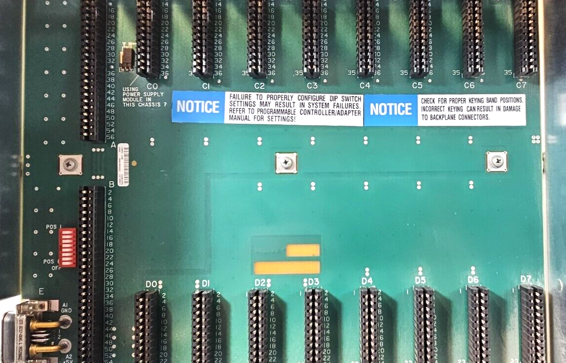 Allen Bradley 1771-A2B Ser B  8 SLOT I/0 Chassis                           loc3F