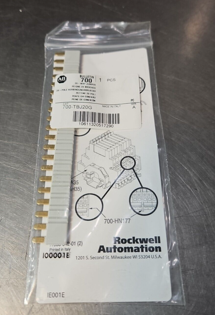 Allen Bradley 700-TBJ20G SerA   20 - Way Jumper                          loc3D37