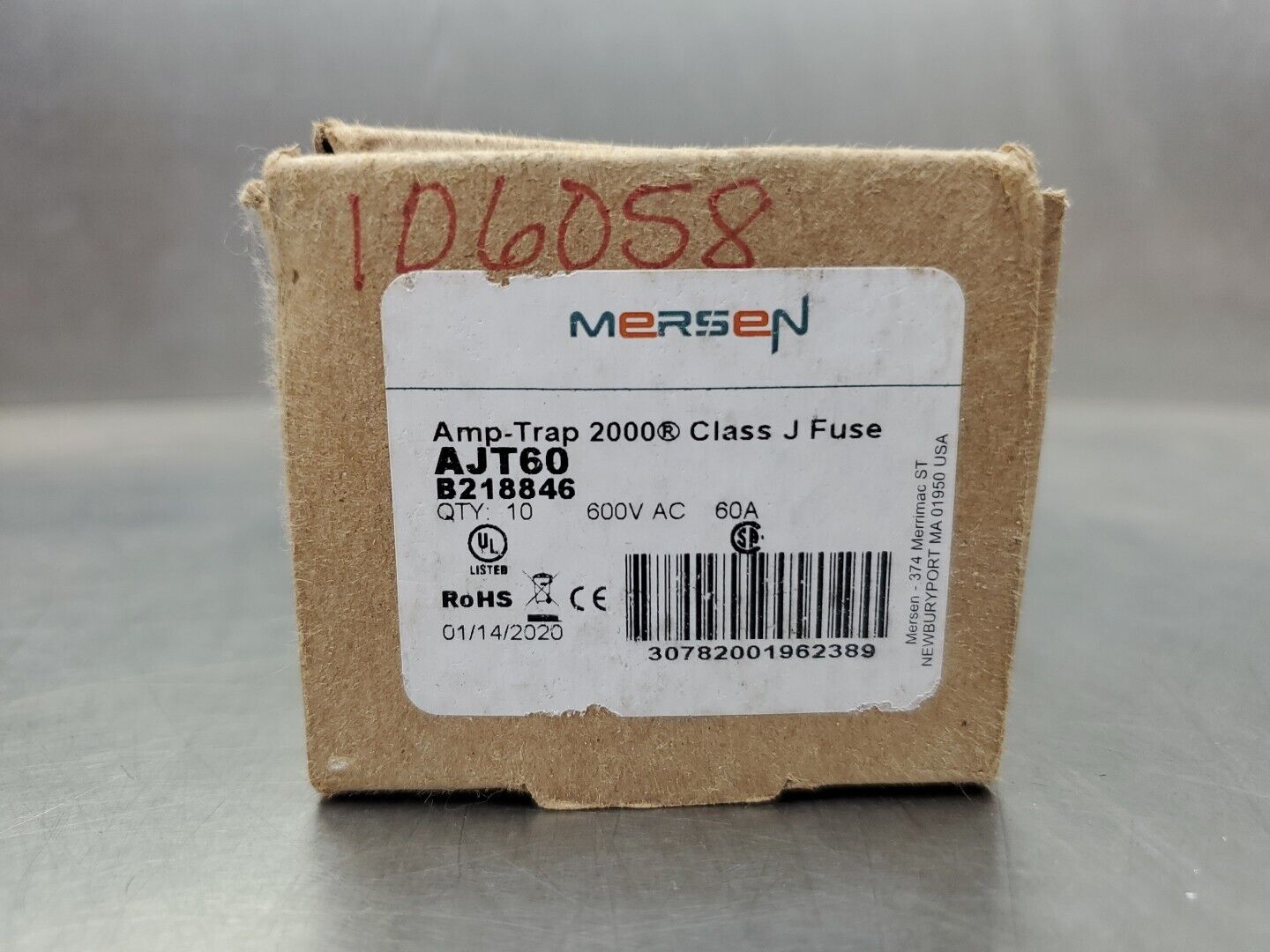 Mersen AJT60 AMP-TRAP 2000 FUSE, 60A 600VAC.                               4D-42