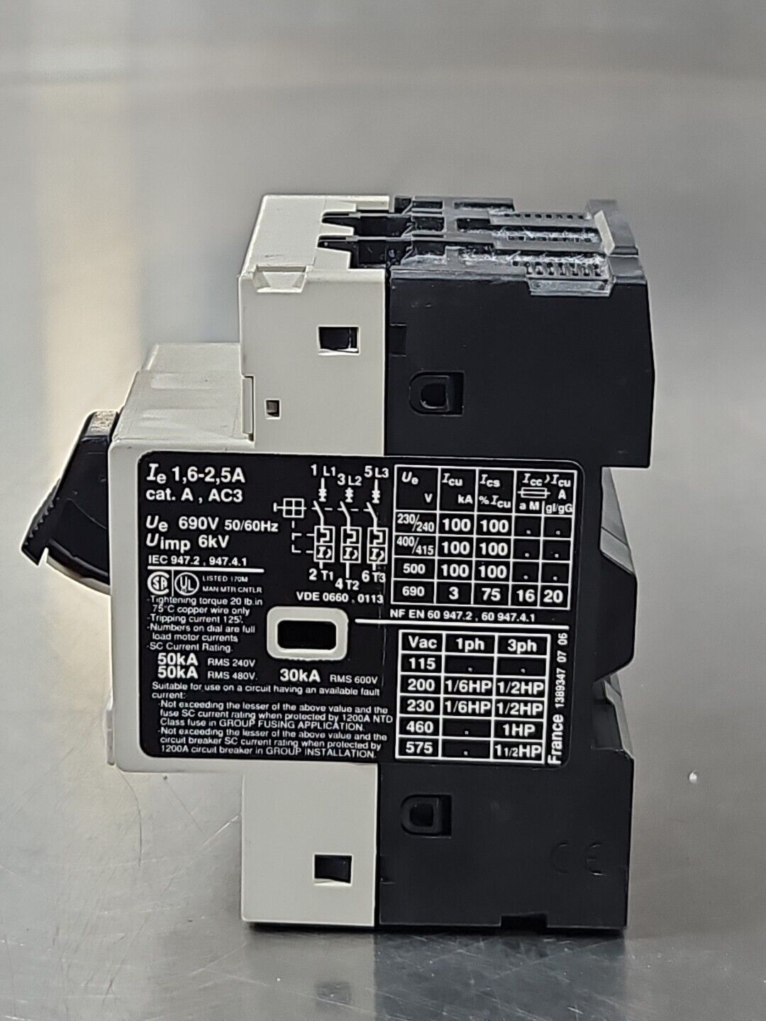 Telemecanique GV2-M07 Motor Circuit Breaker                               Loc4D4