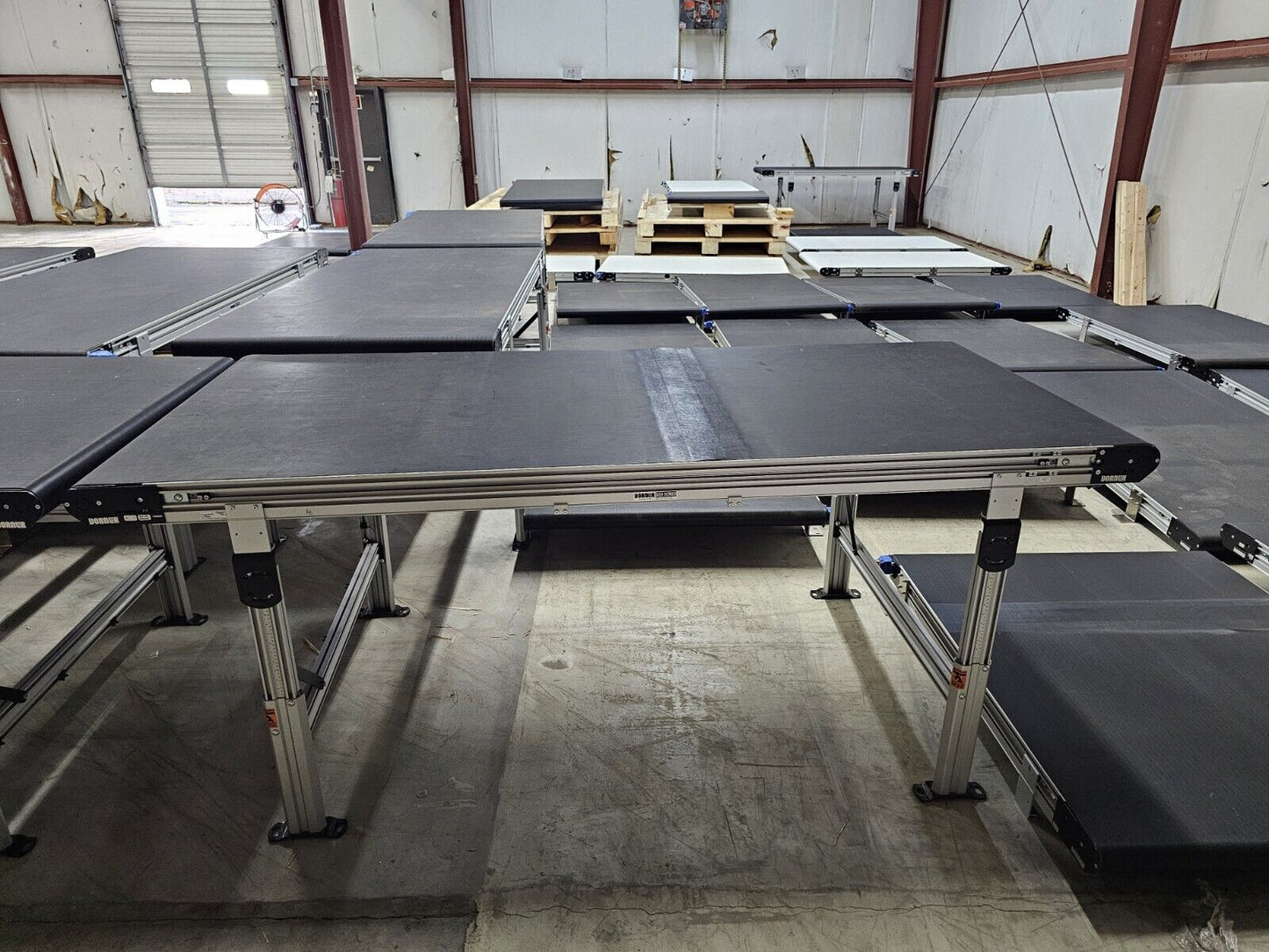 DORNER 8ft x 42in Conveyor Table with Stand 3200 Series (Model# 75046006)