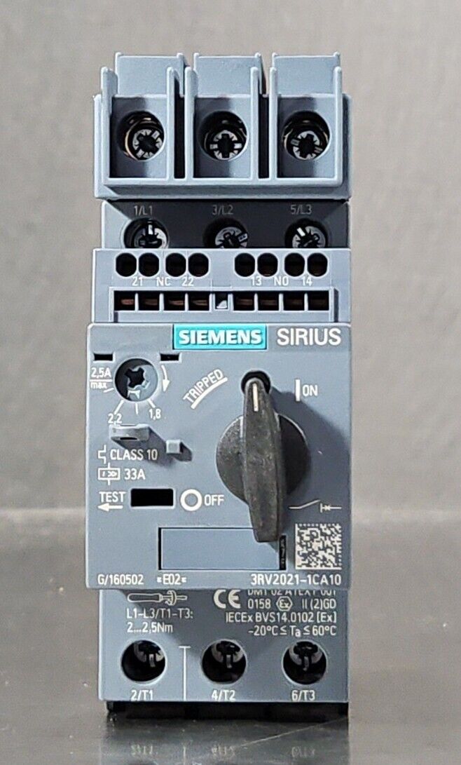 Siemens 3RV2021-1CA10. Circuit Breaker.                               4E-23