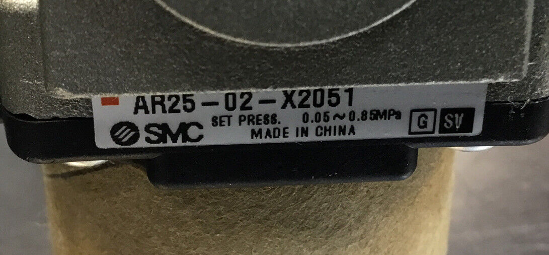 SMC  AR25-02-X2051  Regulator 0.05-0.8      6E