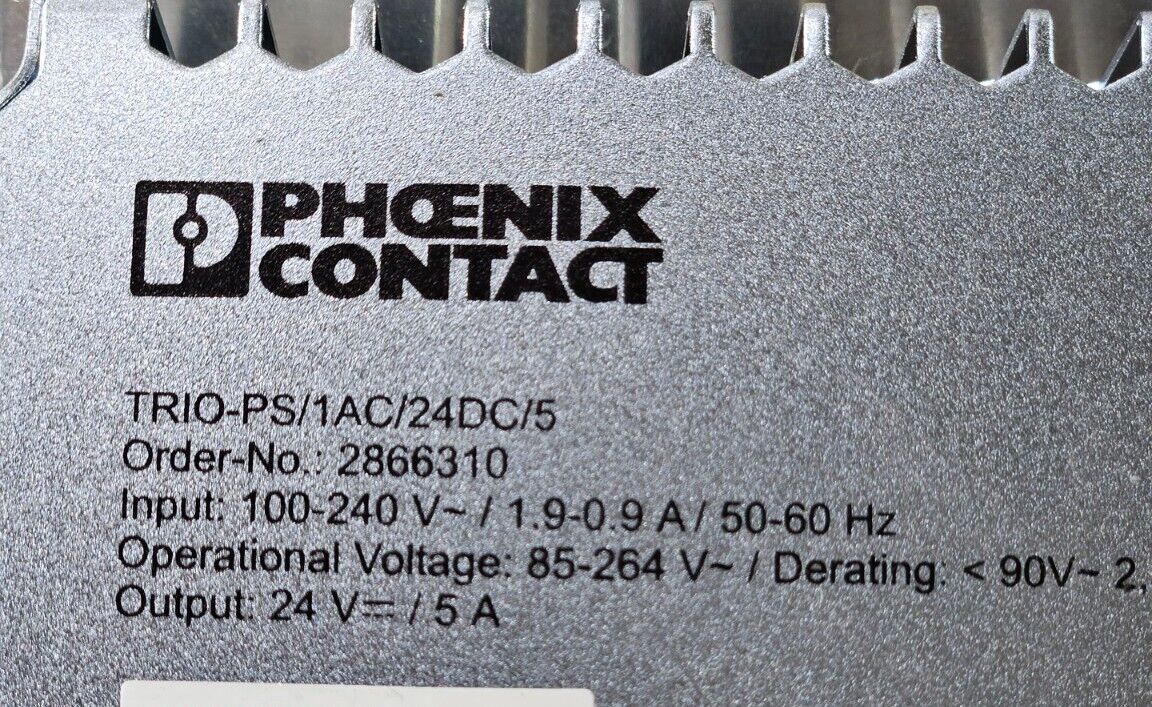 Phoenix Contact TRIO-PS/1AC/24DC/5 Power Supply.                       Loc 4E-18