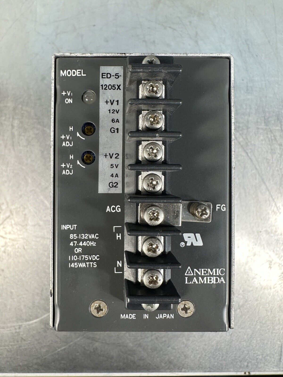 NEMIC LAMBDA ED-5-1205X POWER SUPPLY 145 WATTS (BIN-1.3.3)