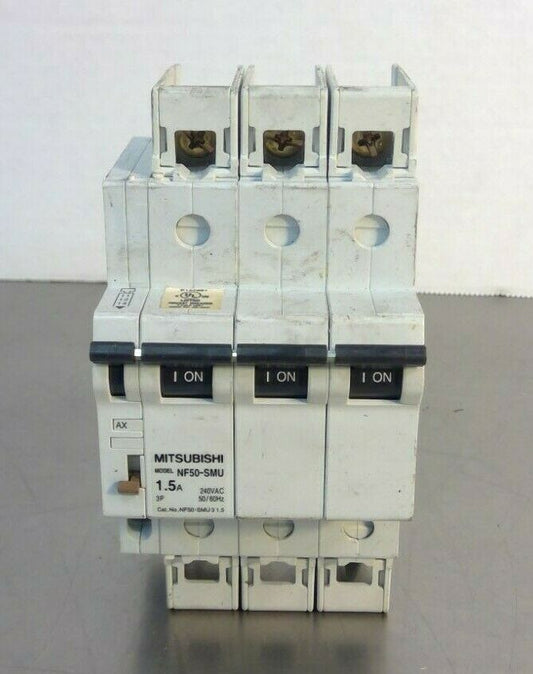 Mitsubishi Electric -  NF50-SMU 3 1.5 - 3P 1.5A No-Fuse Breaker - AX-05SMU    4D