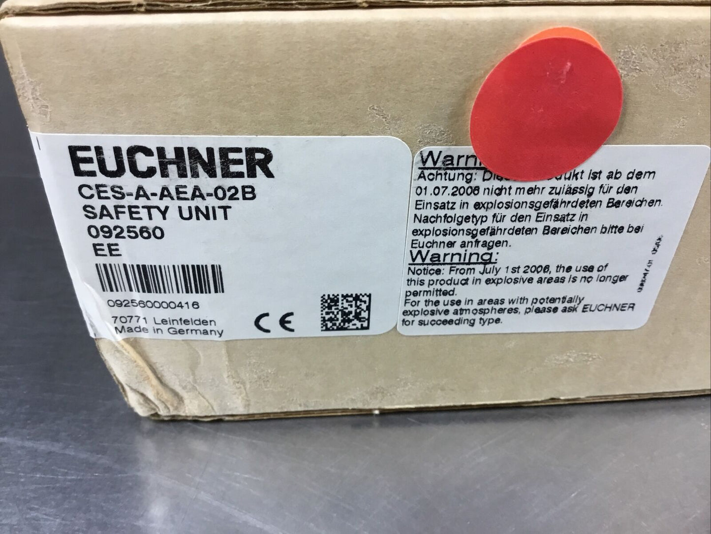 EUCHNER  CES-A-AEA-02B  Safety Unit  “Sealed In Box”    3D-26