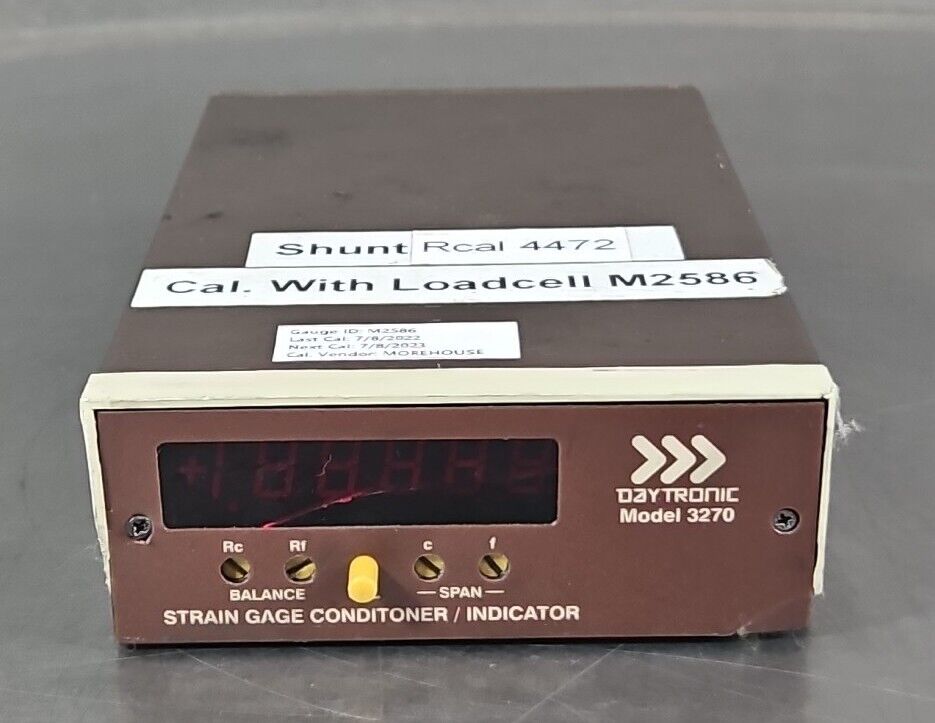 Daytronic Model 3270 Strain Gage Conditioner / Indicator.                  Loc2E