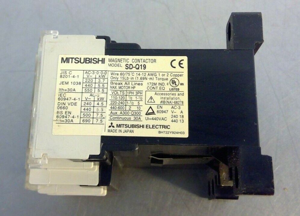 Mitsubishi Electric - SD-Q19 - Magnetic Contactor                          4E-14