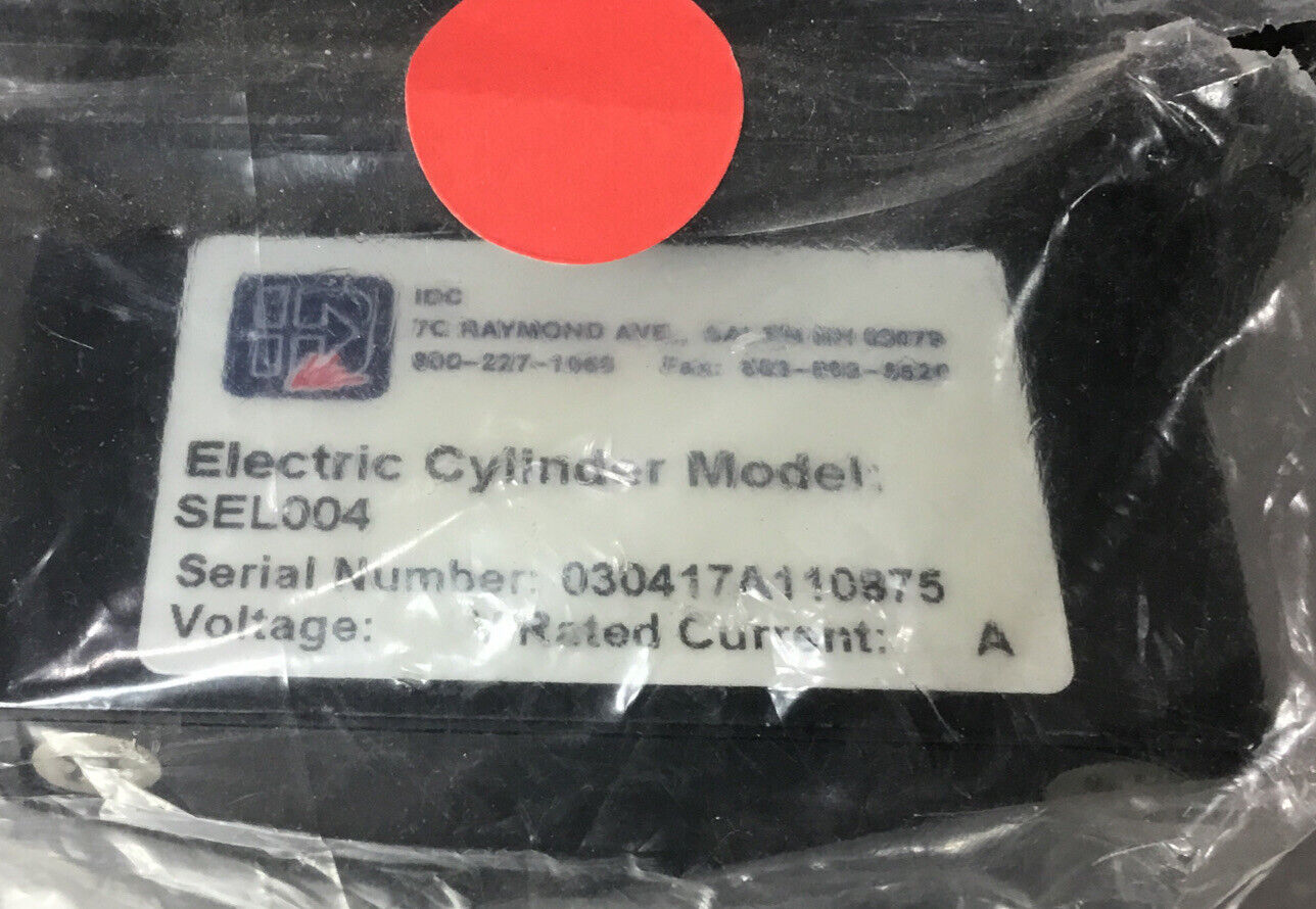 IDC  Electric Cylinder  Model  SEL004       6D-4