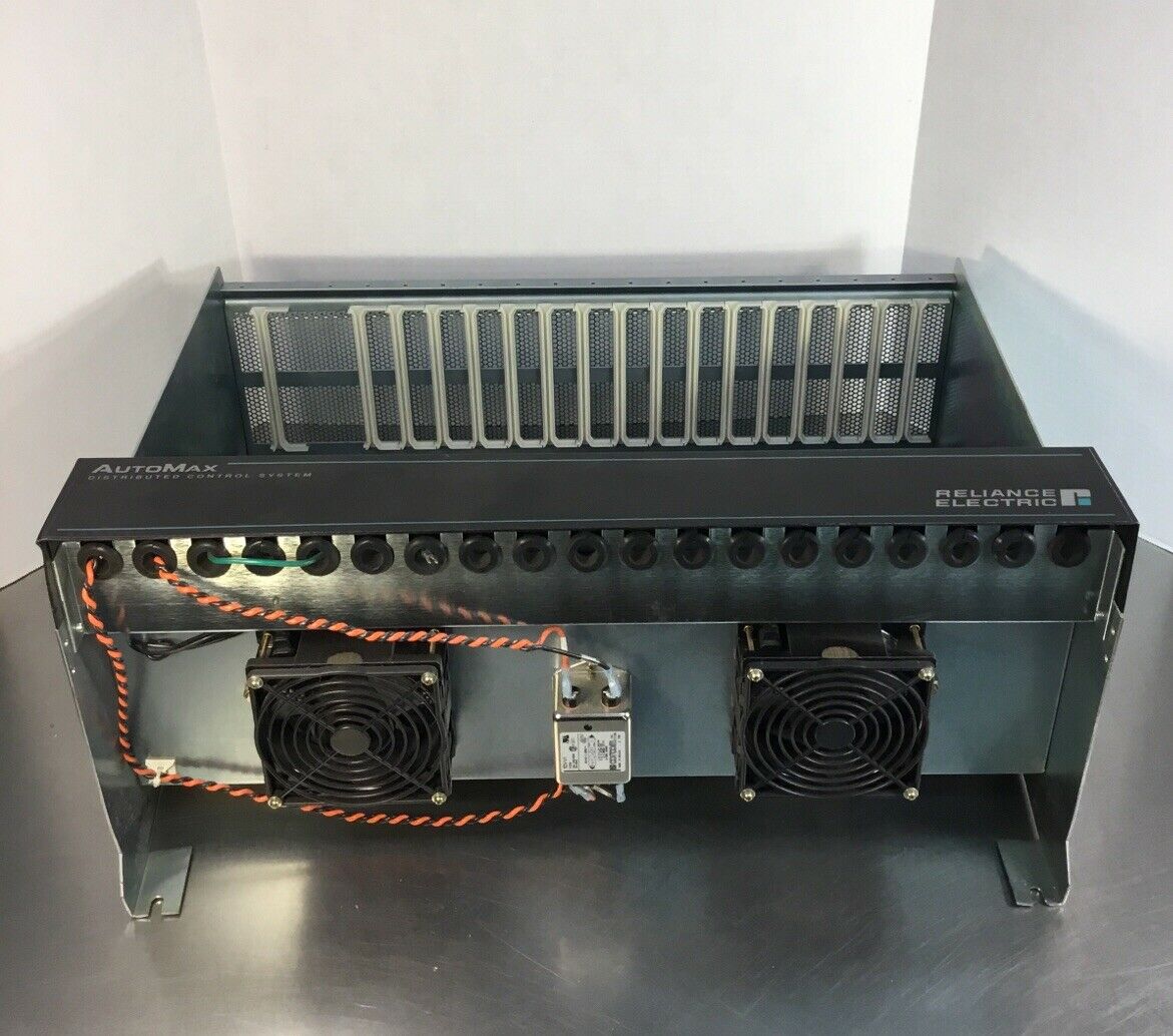 RELIANCE 57C331A / 803456-8RA 16 SLOT RACK (as Pictured-no Power Supply).    3F