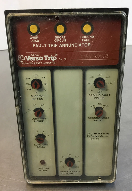 General Electric  TA9VT20GA3  Micro Versa Trip Fault Annunciator   4E-5