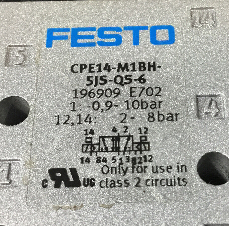 Festo  CPE14-M1BH-5JS-QS-6  196909 solenoid valve     6C