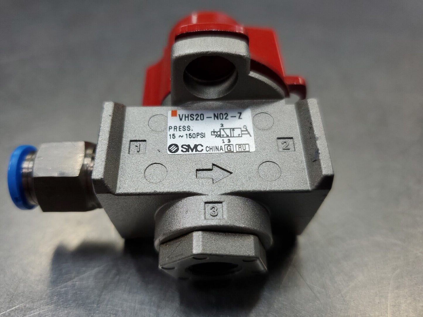 SMC VHS20-N02-Z 3-Port 15-150 PSI Lock Out Valve.                             6D