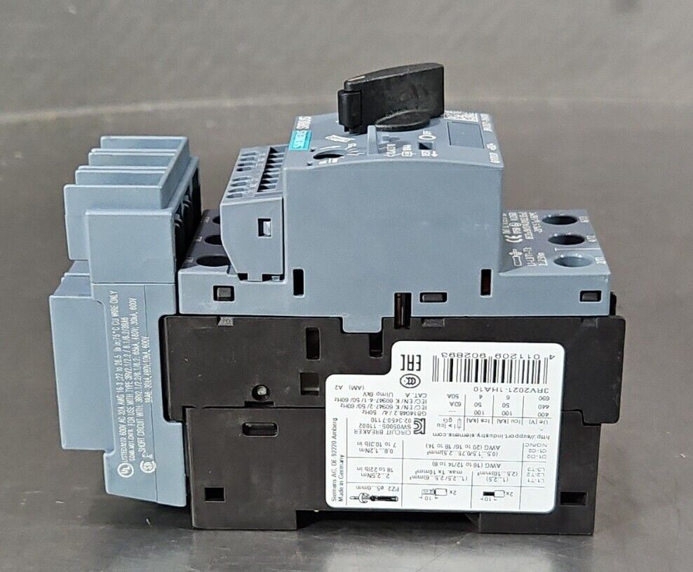 Siemens 3RV2021-1HA10 Circuit Breaker.                            4E-22